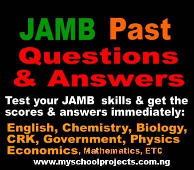 JAMB QUESTIONS & ANSWERS